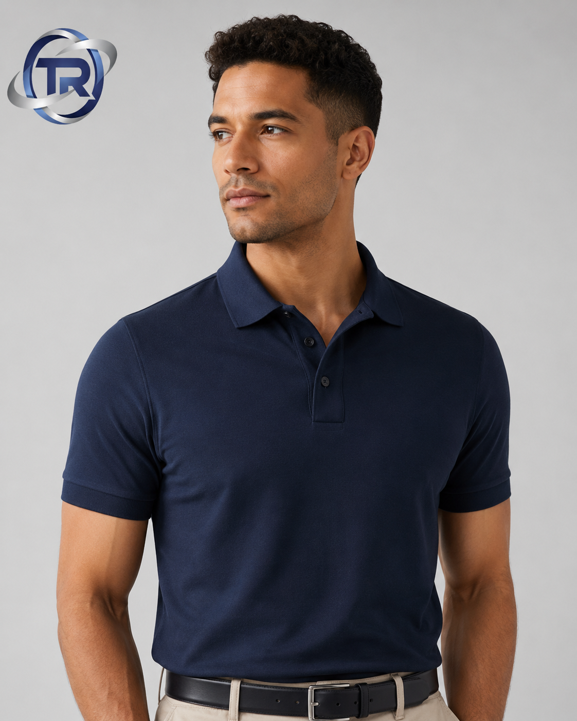 Model wearing Men's Classic Polos