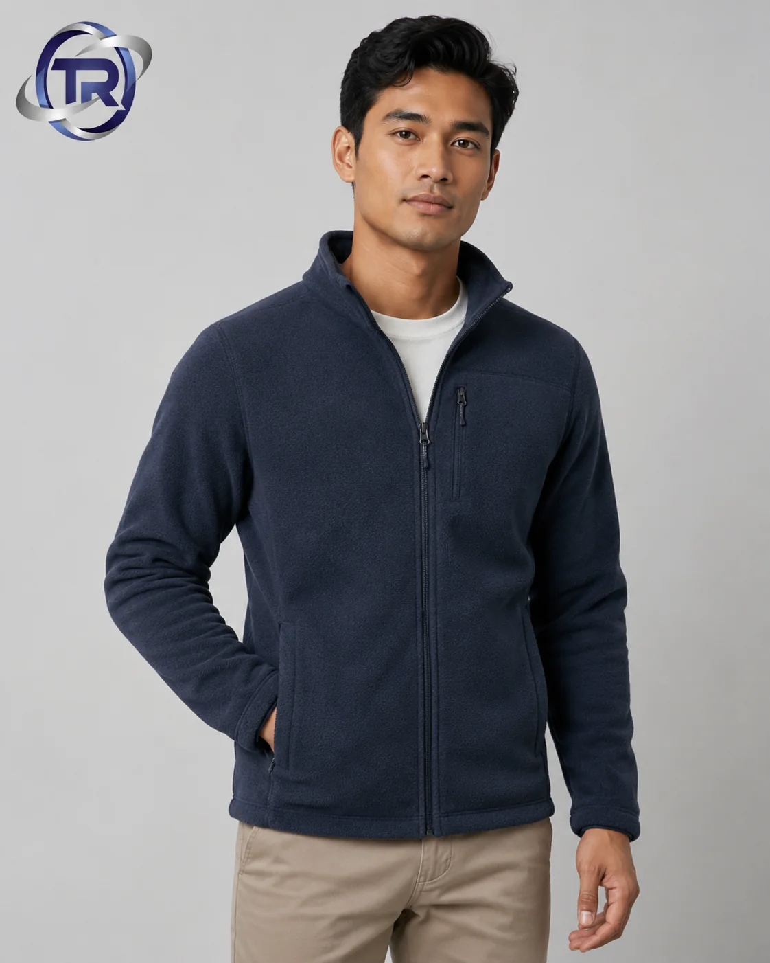 Model wearing Men's Fleece Jackets