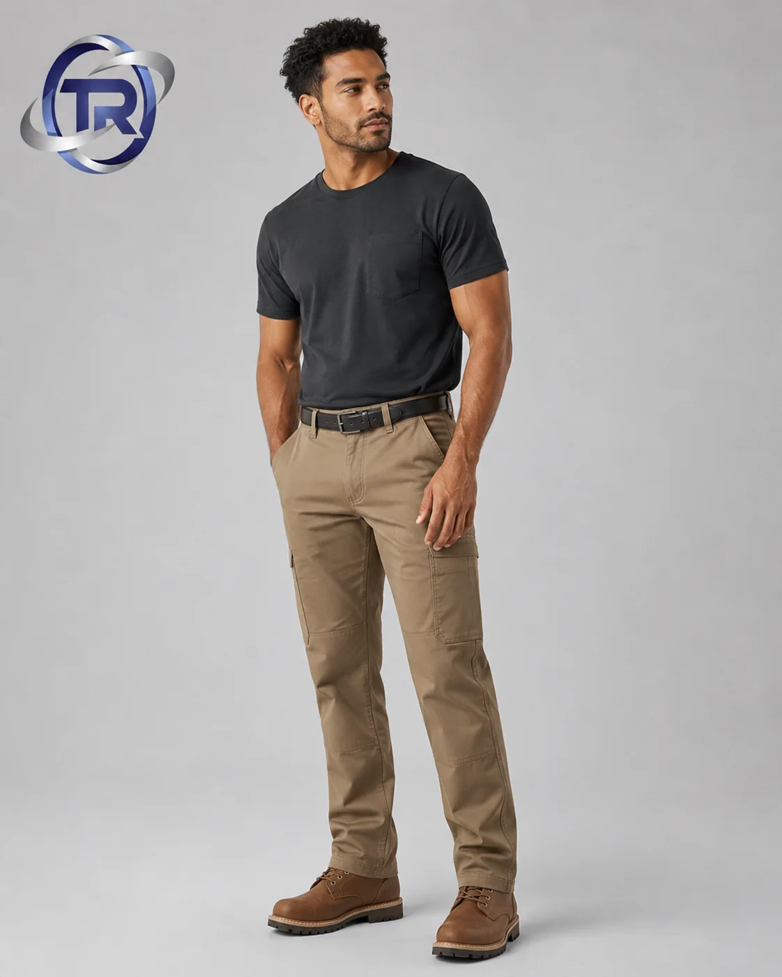 Model wearing Men's Work Pants