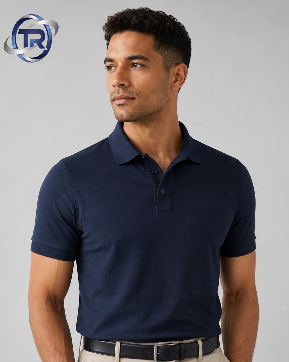 Model wearing Men's Classic Polos