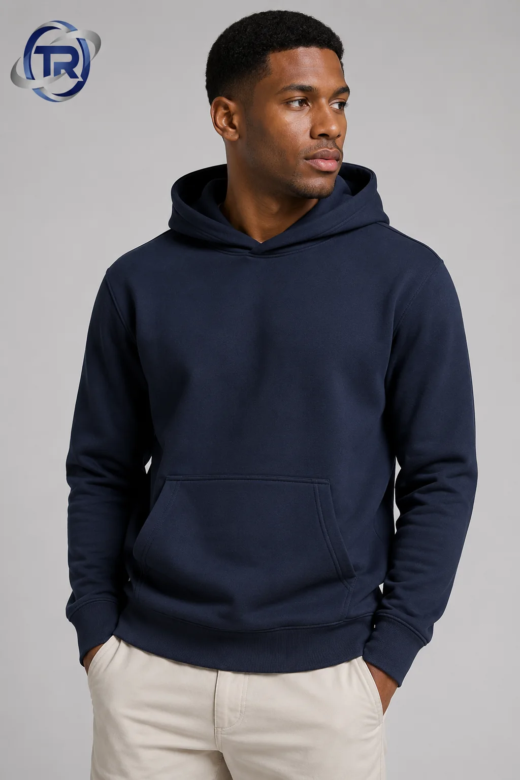 Model wearing Men's Hoodies